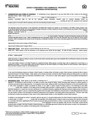 Agency Agreement for Commercial Property