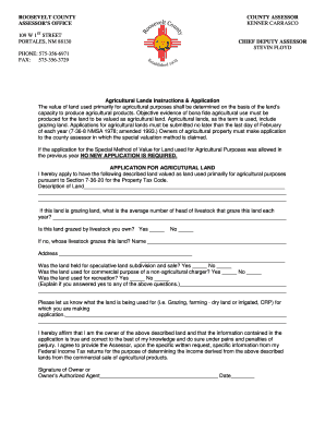 Agricultural Land Application