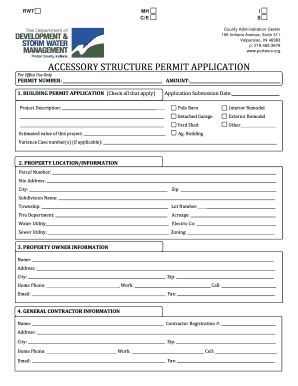 Accessory Structure Permit Application