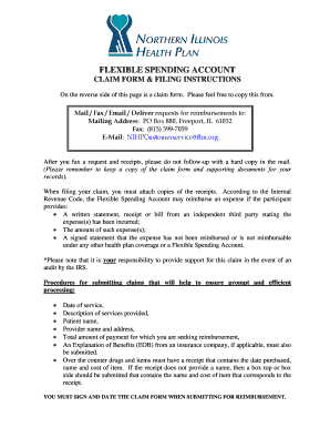 Flexible Spending Account Claim Form