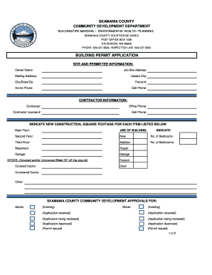 Signed operating agreement - BUILDING PERMIT APPLICATION - Skamania County Washington