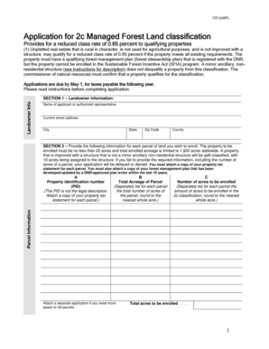 2c Managed Forest Land Application