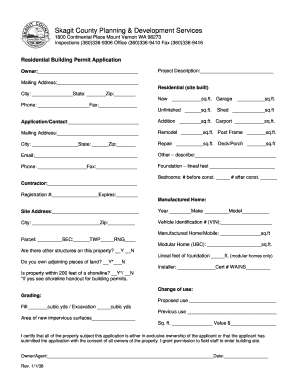 Residential Building Permit Application