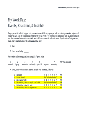 Personal Work Diary Tool