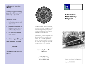 Kansas City Ambulance Membership Application
