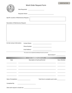 Work Order Request Form - Wythe County Virginia - wytheco