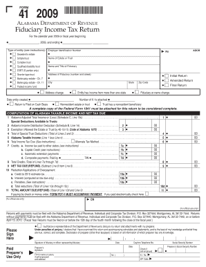 Alabama Fiduciary Income Tax Return