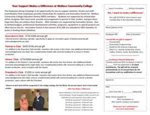 Employee Giving Campaign Form