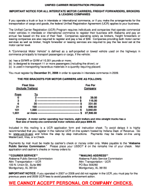 Unified Carrier Registration Form