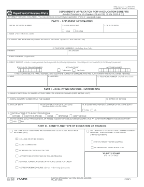Dependents' Application for VA Education Benefits