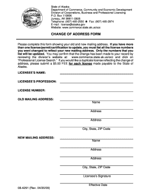 Alaska Change of Address Form