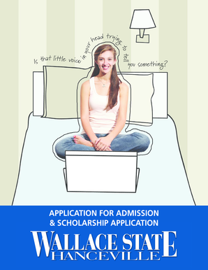 Wallace State Admission and Scholarship Application