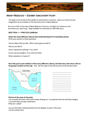 Many Mexicos Exhibit Discovery Hunt