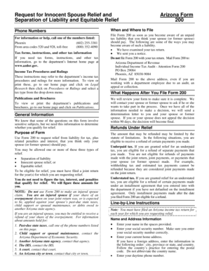 Arizona Form 200