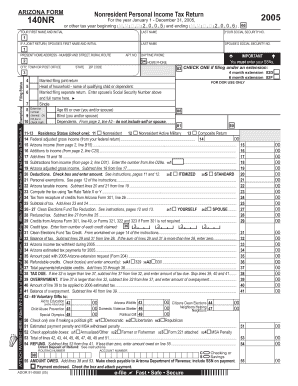 Arizona Nonresident Personal Income Tax Return