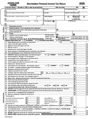 Arizona Nonresident Personal Income Tax Return