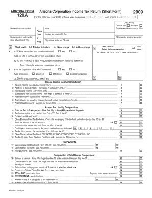 Arizona Form 120A