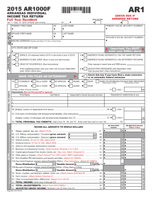 Arkansas Individual Income Tax Form