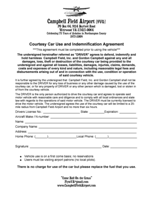 Courtesy Car Agreement Fill And Sign Printable Template Online