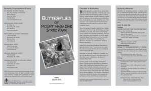 Mount Magazine Butterfly Festival Checklist