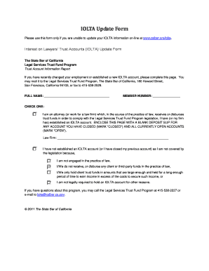 California IOLTA Update Form
