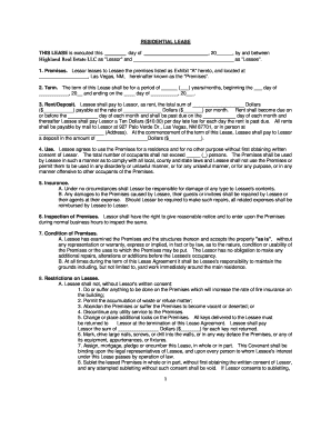 Residential Lease Agreement