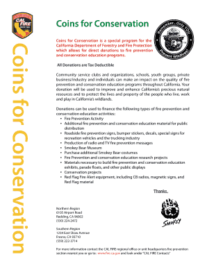 Coins for Conservation Donation Form