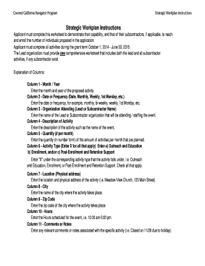 Covered California Navigator Program Strategic Workplan