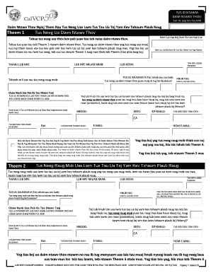California Victim Compensation Claim Form