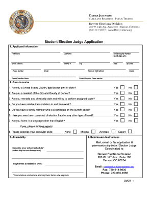 Student Election Judge Application