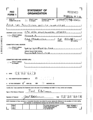 FEC Form 1 Statement of Organization