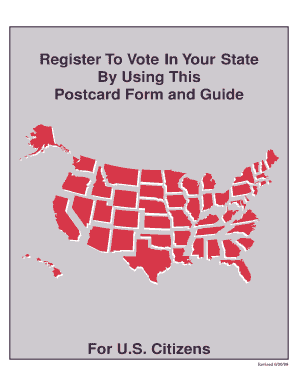 US Voter Registration Application