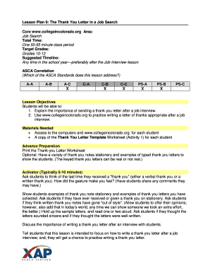 Thank You Letter Template for Job Interview