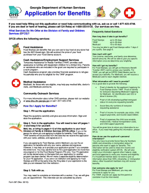 Georgia Application for Benefits