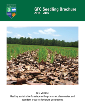Georgia Forestry Commission Seedling Order Form