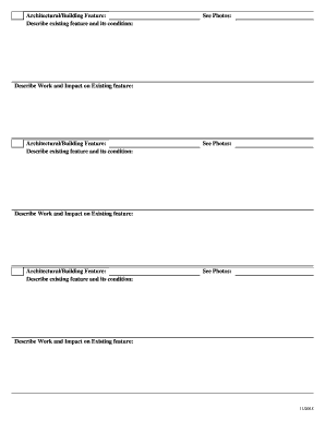 Building Feature Inspection Form