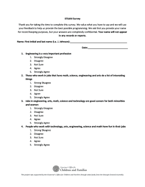 STEAM Survey Form