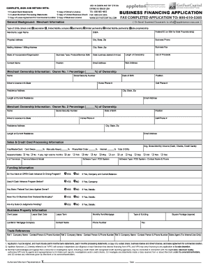 Business Financing Application