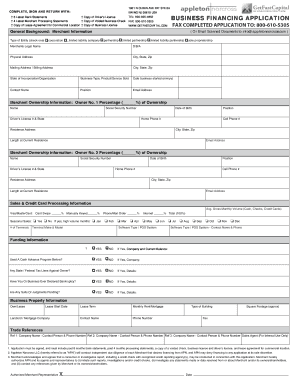Merchant Application Form