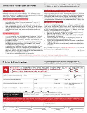 Solicitud de Registro Votante