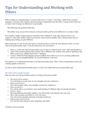 Self-Assessment of Social Styles
