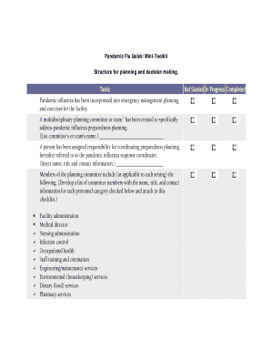 Pandemic Influenza Preparedness Plan