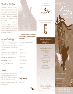 Eagle Watch Weekends Registration Form