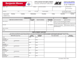 Application for Employment