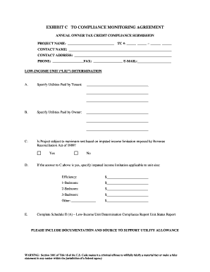 Annual Owner Tax Credit Compliance Submission