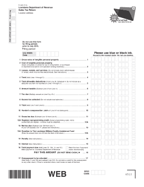 Louisiana Sales Tax Return