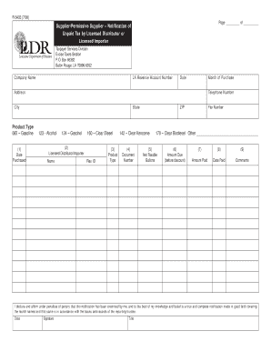 Louisiana Unpaid Tax Notification Form
