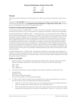 Payment Distribution Voucher Form 4D