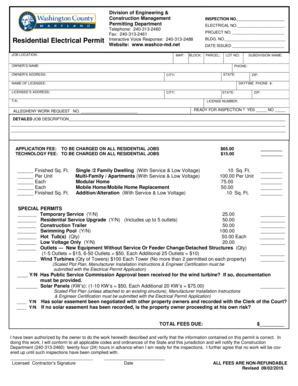 Residential Electrical Permit
