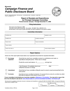 Minnesota Campaign Finance Report
